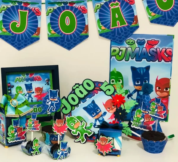 Arquivo de Festa Digital Pj Masks Studio e Pdf