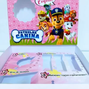 Mini Confeiteiro Patrulha Canina Rosa