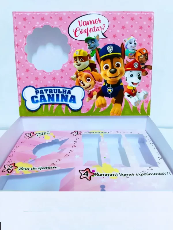 Mini Confeiteiro Patrulha Canina Rosa