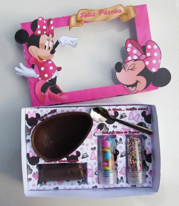 Moldes Digital Páscoa Mini Confeiteiro Minnie