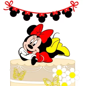 Arquivo Topo de Bolo Minnie Studio