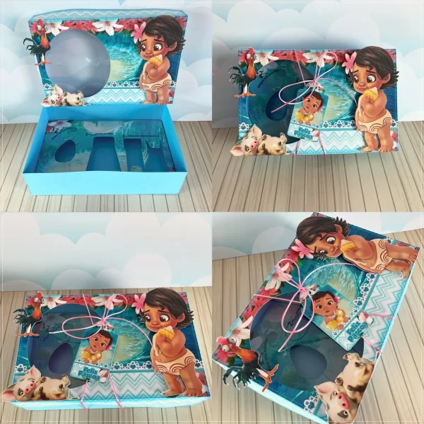 Artes Digital Páscoa Mini Confeiteiro Moana