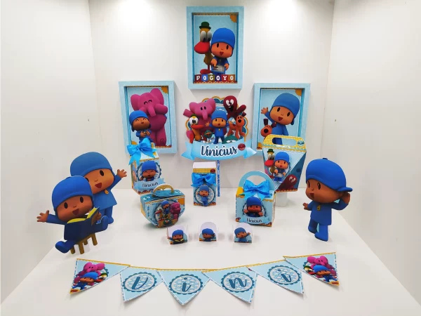 Arquivo de Festa Pocoyo Studio, Png e Pdf