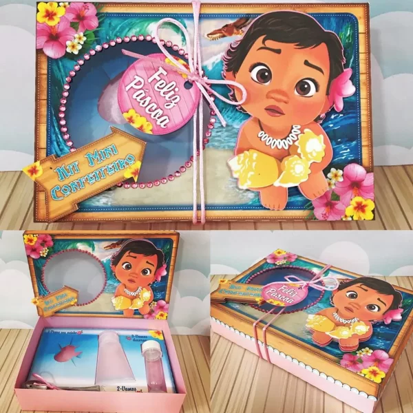 Tema Digital Páscoa Mini Confeiteiro Moana