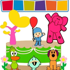 Arquivo Topo de Bolo Pocoyo Studio