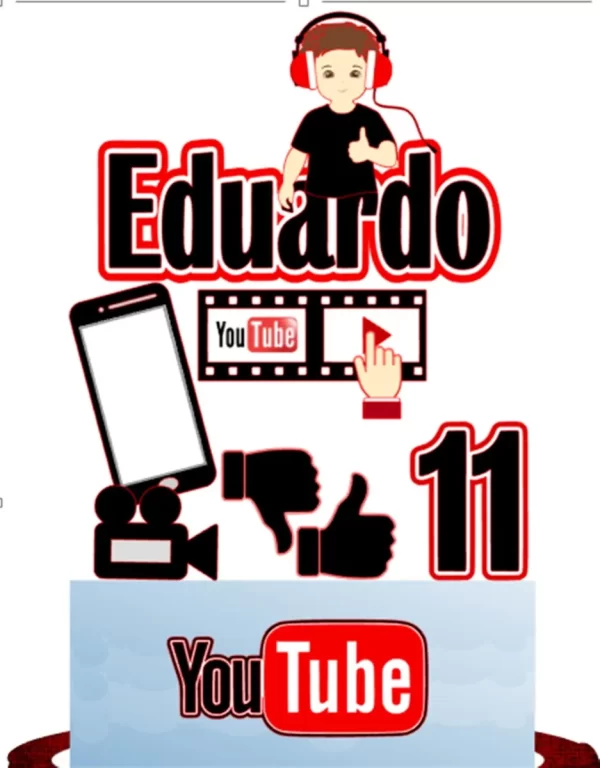 Arquivo Topo de Bolo Youtube Studio