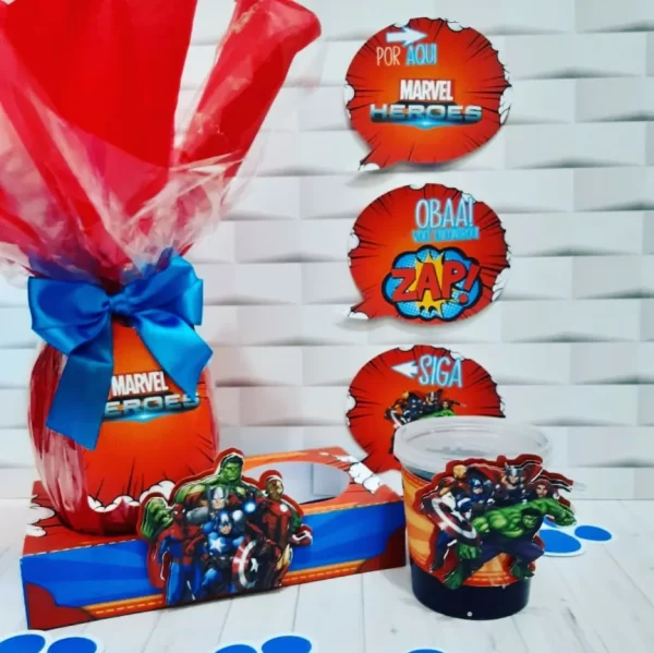 Tema Páscoa Super Heróis Studio e Pdf - Imagem 3