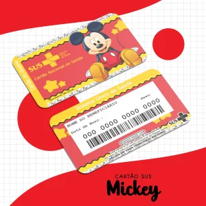 Arquivo Digital Cartão Sus Mickey Png