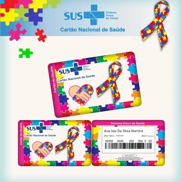 Arquivo Digital Cartão Sus Autismo Rosa