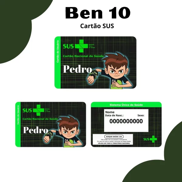 Arquivo Digital Cartão Sus Ben 10