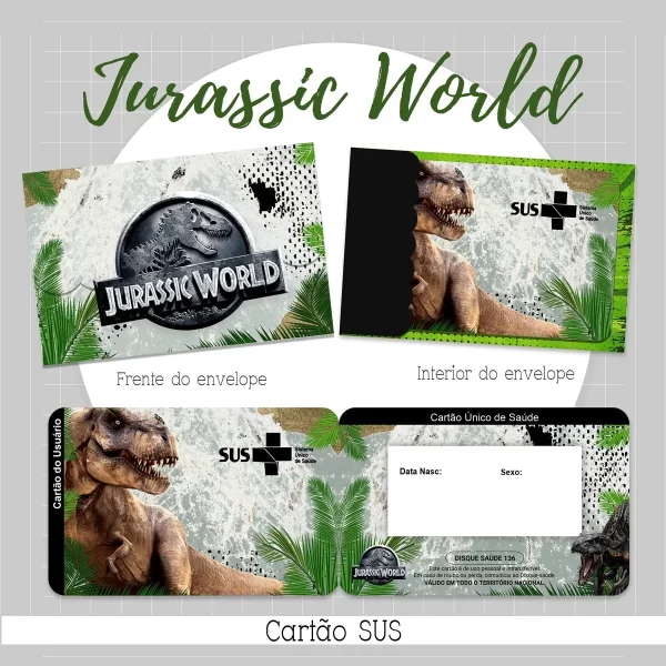 Arquivo Digital Cartão Sus Jurassic World