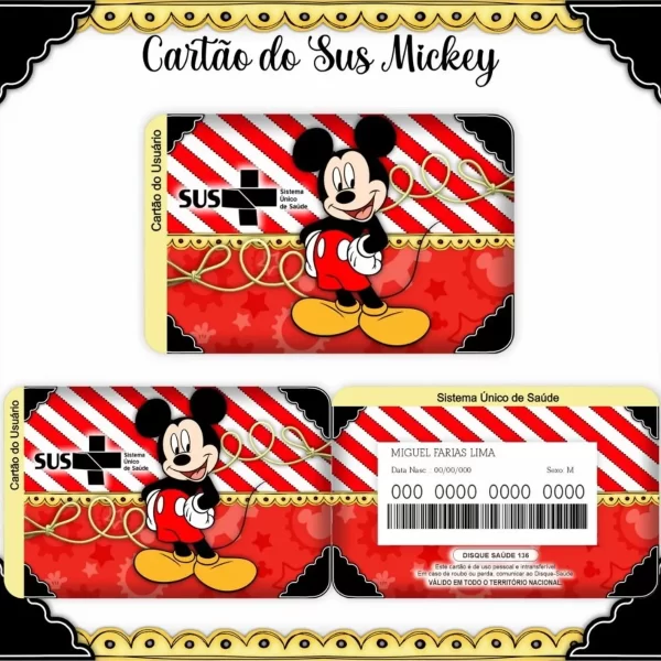 Arquivo Digital Cartão Sus Mickey