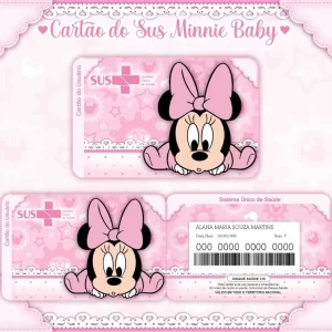 Arquivo Digital Cartão Sus Minnie Baby