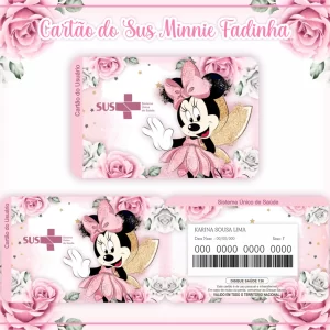 Arquivo Digital Cartão Sus Minnie Fadinha