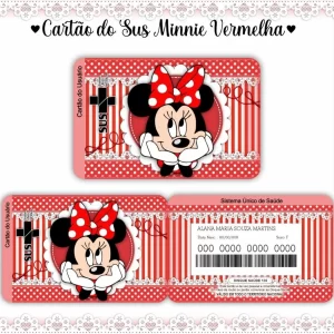 Arquivo Digital Cartão Sus Minnie Pdf e Png