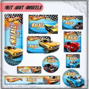 Arquivo Etiqueta Escolar Hot Wheels