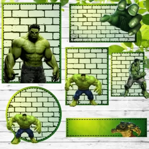 Arquivo Etiqueta Escolar Hulk Studio