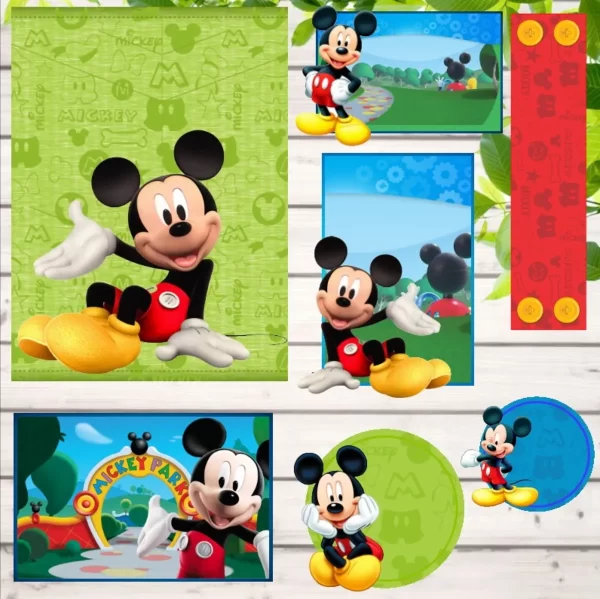 Arquivo Etiqueta Escolar Mickey Studio