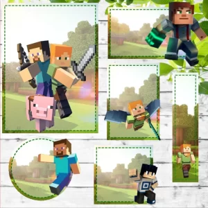 Arquivo Etiqueta Escolar Minecraft Studio