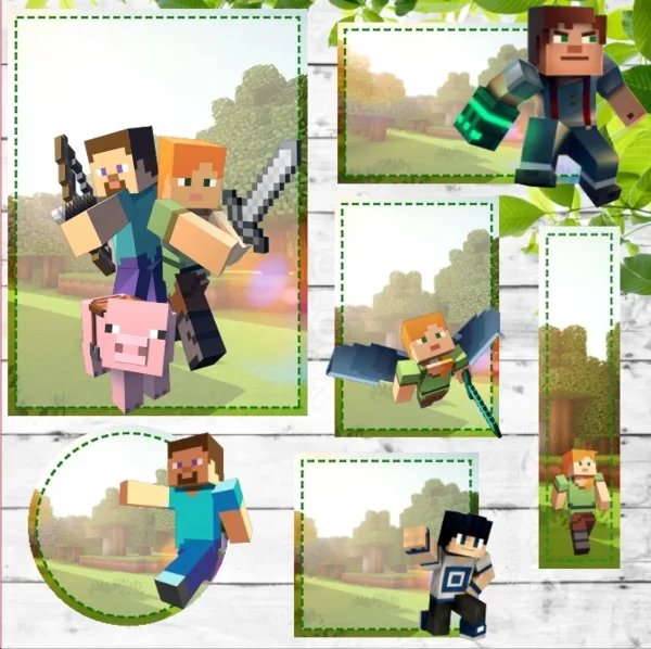 Arquivo Etiqueta Escolar Minecraft Studio