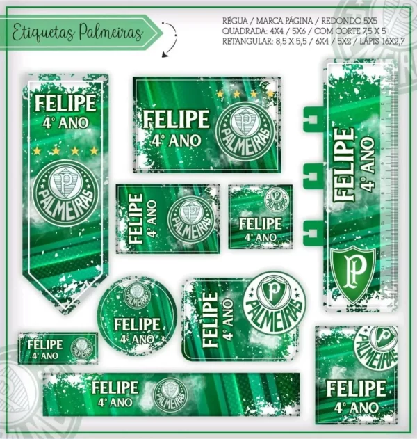 Arquivo Etiqueta Escolar Palmeiras