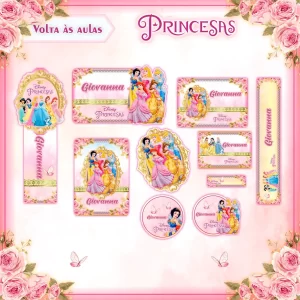 Arquivo Etiqueta Escolar Princesas Pdf