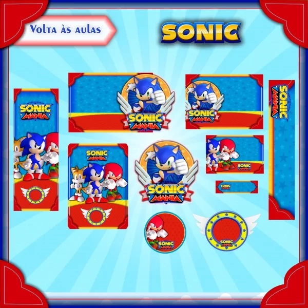 Arquivo Etiqueta Escolar Sonic Studio