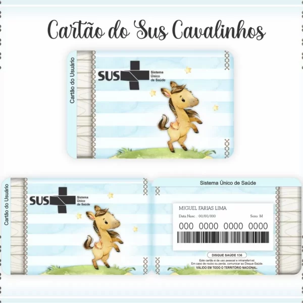 Artes Digital Cartão Sus Cavalinho