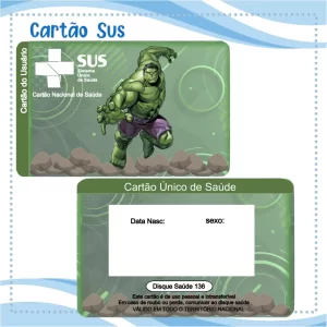 Artes Digital Cartão Sus Hulk