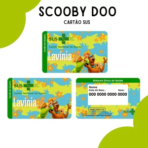 Cartão Sus Digital Scooby Doo Pdf e Png