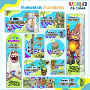 Etiqueta Escolar My Singing Monsters