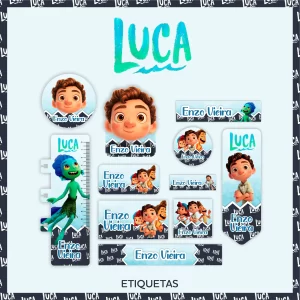 Arquivo Etiqueta Escolar Luca Pdf e Png