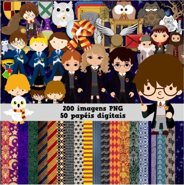 Papel Digital Harry Potter Jpg e Png