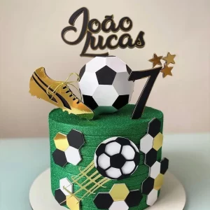 Topo Futebol Bola 3d e Chuteira Studio