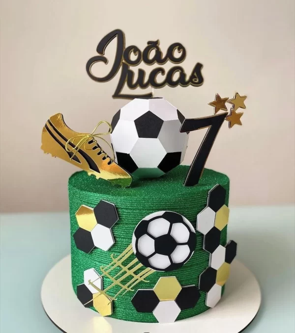 Topo Futebol Bola 3d e Chuteira Studio