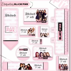 Volta as Aulas Etiqueta Escolar Blackpink