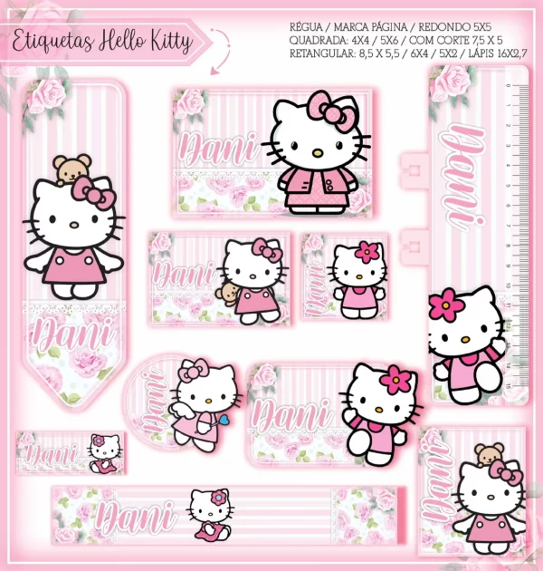 Volta as Aulas Etiqueta Hello Kitty