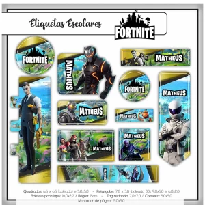 Voltas as Aulas Etiqueta Fortnite Studio e Pdf