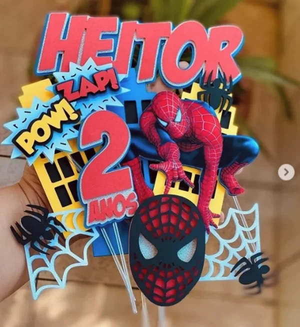 Arquivo Corte Topo Bolo Homem Aranha Studio