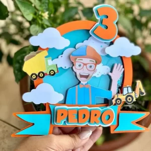 Arquivo Corte Topo de Bolo Blippi Studio