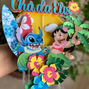 Arquivo Topo de Bolo Lilo e Stitch Studio