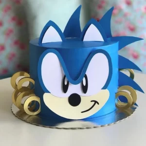 Topo De Bolo Sonic Silhouette Studio