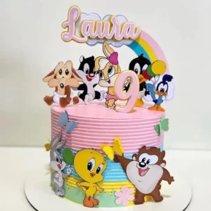 Arquivo Topo de Bolo Looney Tunes Baby Studio