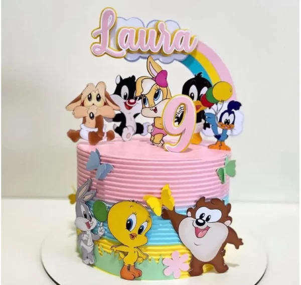 Arquivo Topo de Bolo Looney Tunes Baby Studio