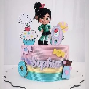 Arquivo Topo de Bolo Vanellope Studio