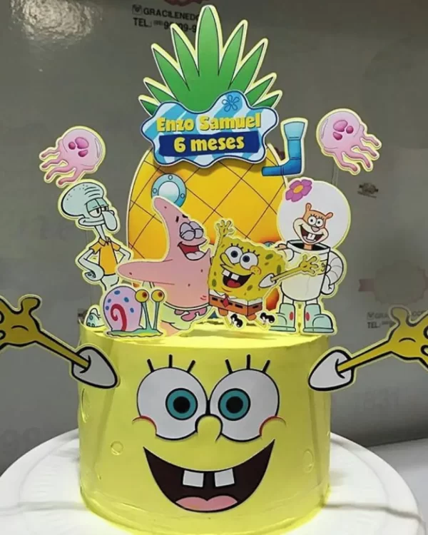 Arquivo de Corte Topo Bolo Bob Esponja Studio