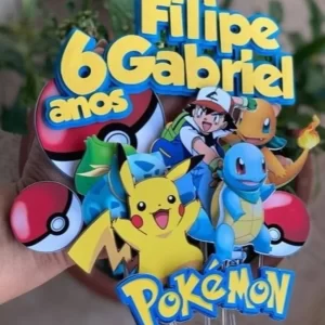 Arquivo de Corte Topo de Bolo Pokemon Studio