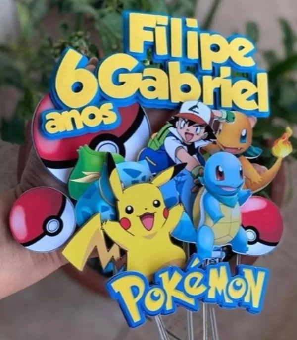 Arquivo de Corte Topo de Bolo Pokemon Studio