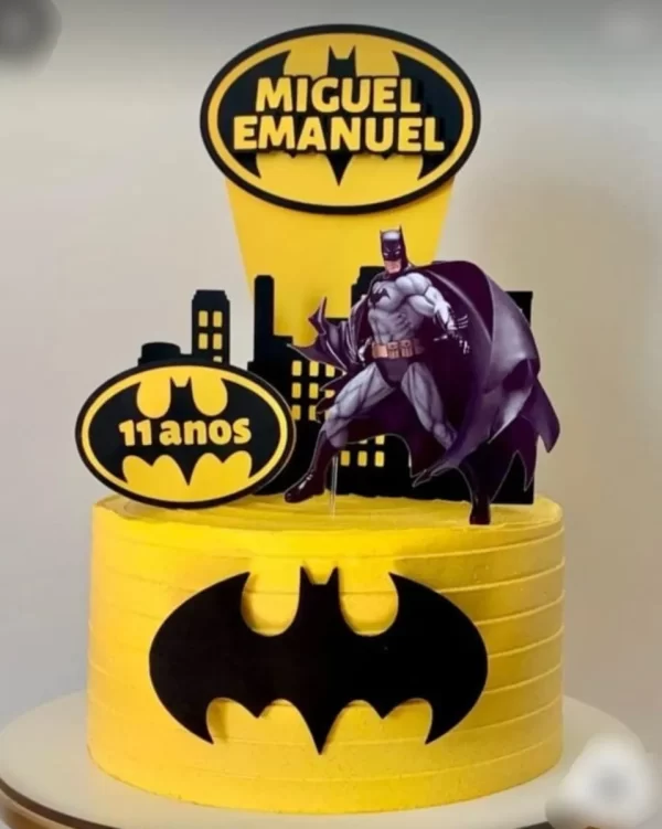 Arquivo Corte Topo de Bolo Batman Studio