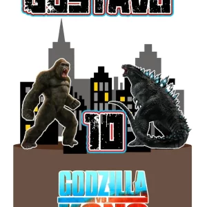 Arquivo de Corte Topo Bolo Godzilla Studio